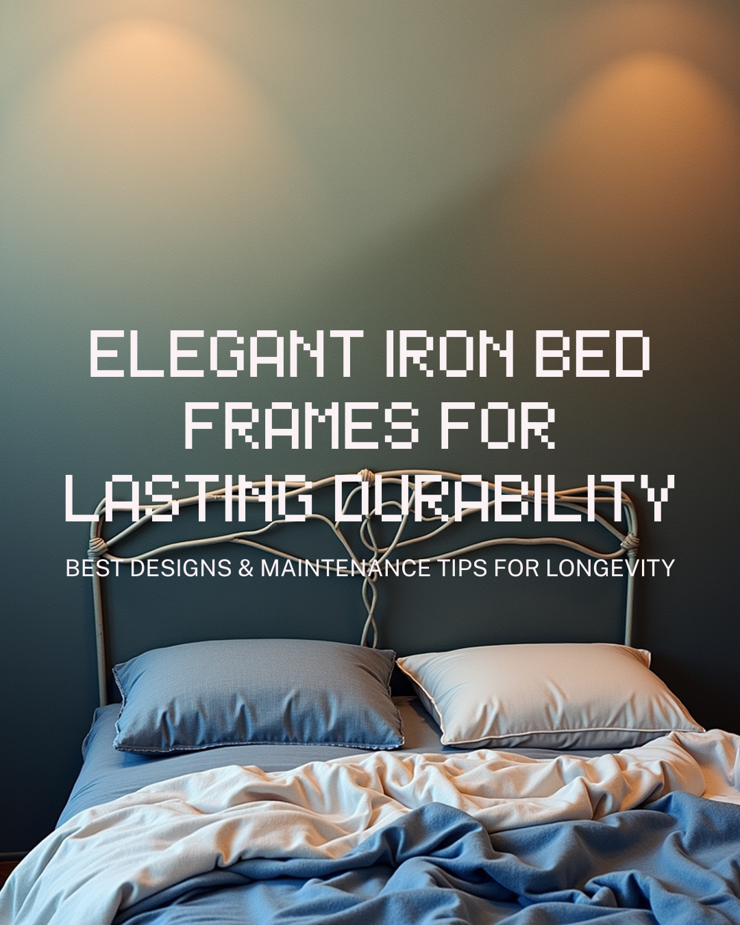 Iron Bed Frame Queen Durable Timeless