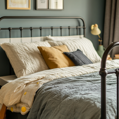 Adding felt pads to a bed frame to fix squeaks