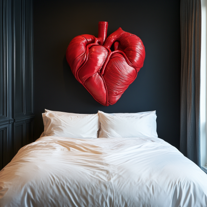 Illustration of an inclined bed showing how Inclined Bed Therapy and heart health are linked through reduced swelling and better blood flow