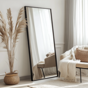 Oversized floor mirror in bedroom mirror designs