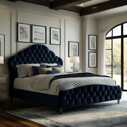 Elegant Velvet Bed Frame Styles