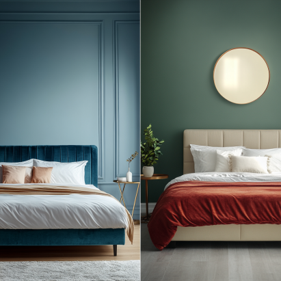 Velvet Bed Frames in Small Bedrooms