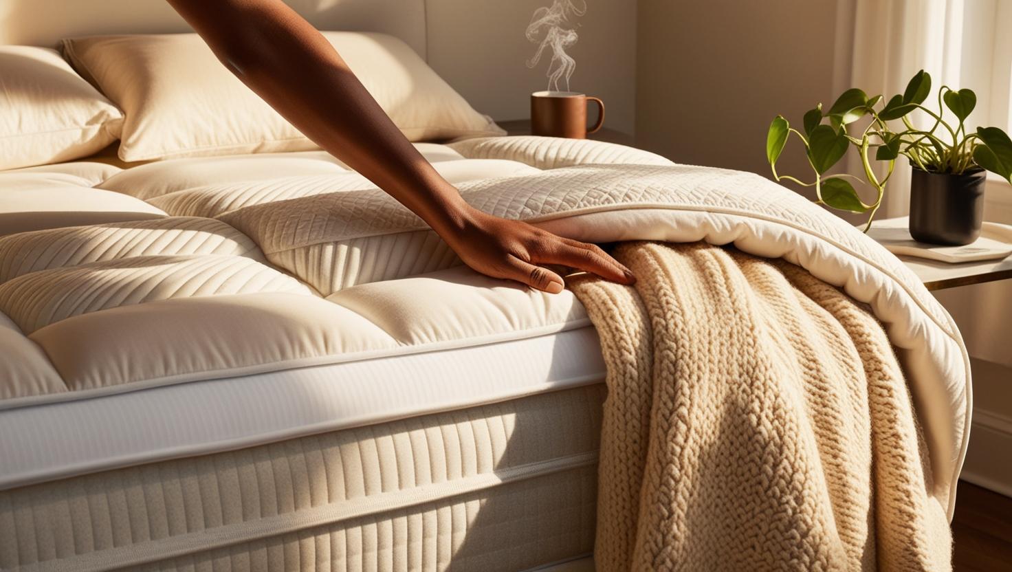 Why does my bed frame squeak during the night explained with image of peaceful bedroom