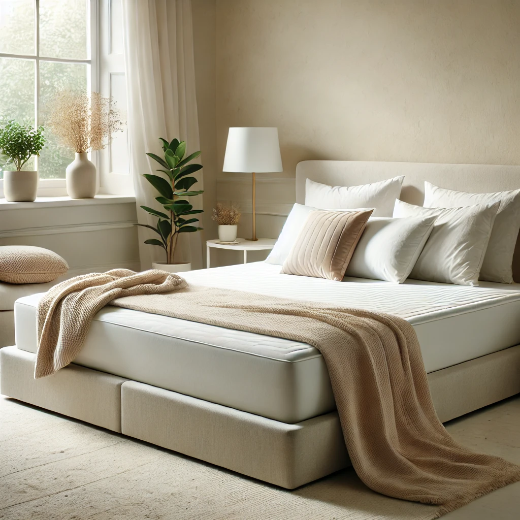 Best king size mattress for back pain in cozy bedroom setting.