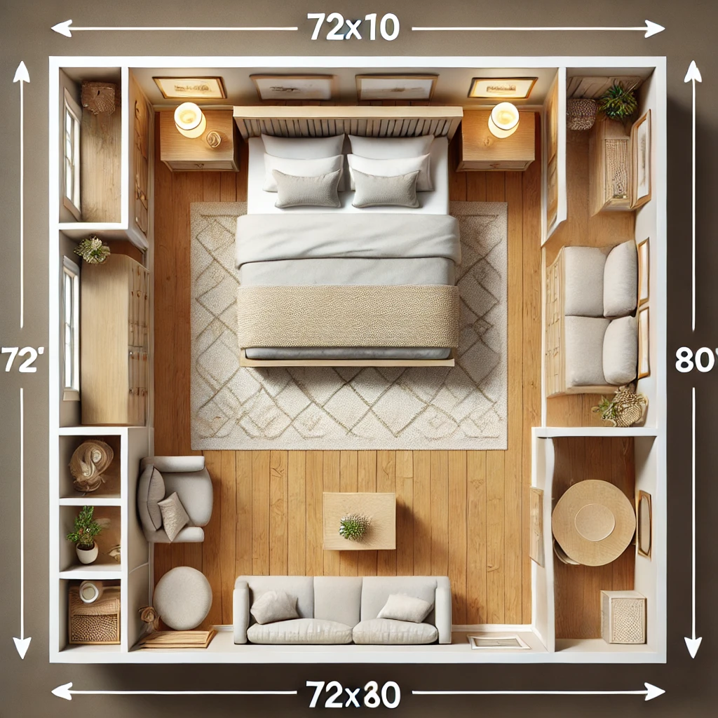 Visualizing king mattress dimensions in your bedroom