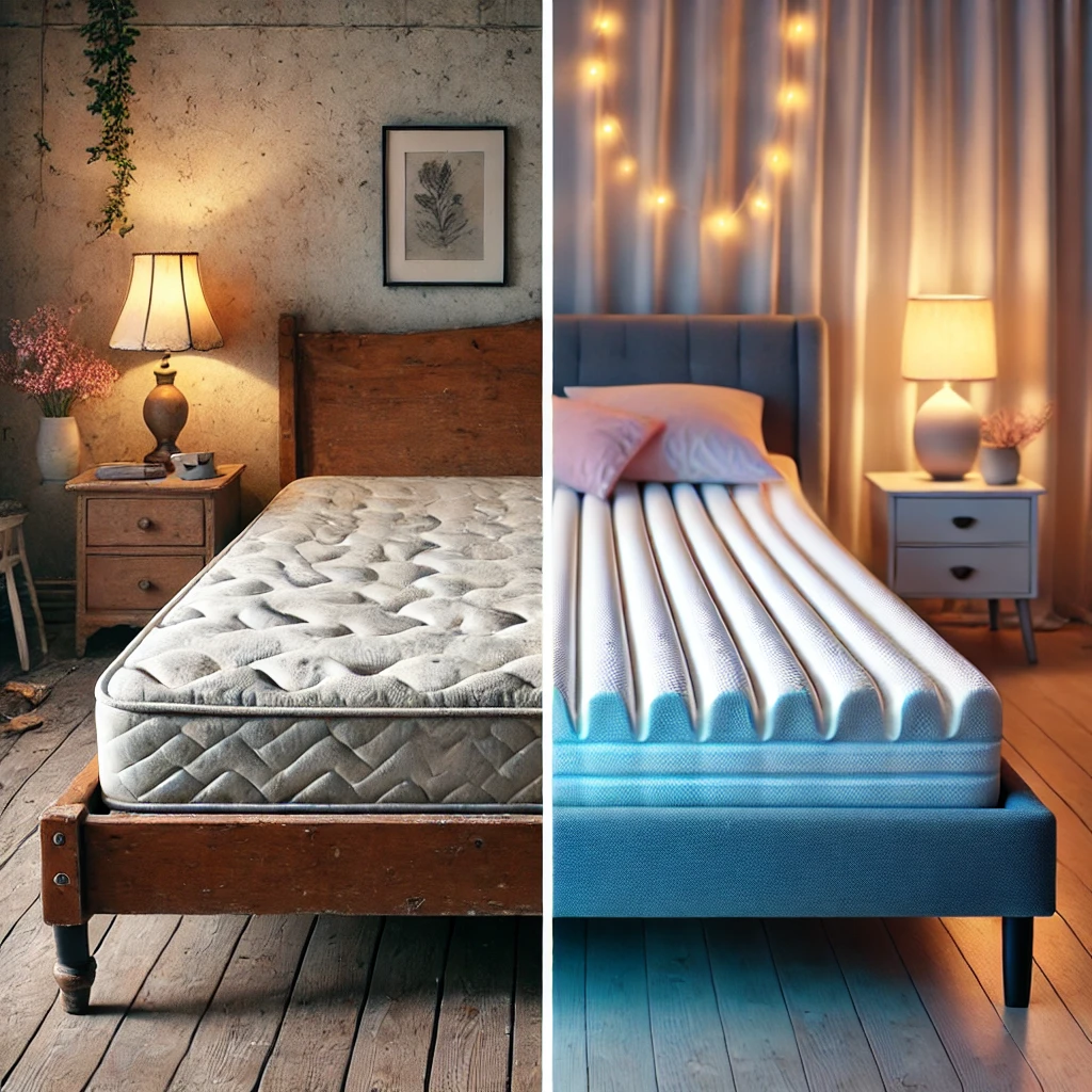 Comparing standard mattress to best mattresses for IBT