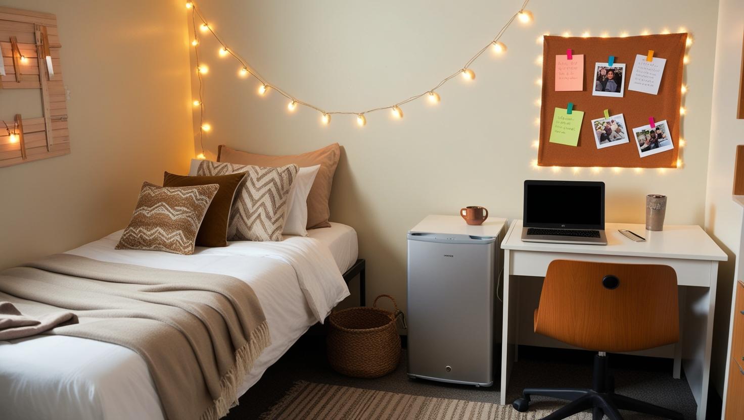 comparison image of two bedrooms highlighting full vs twin XL bed width