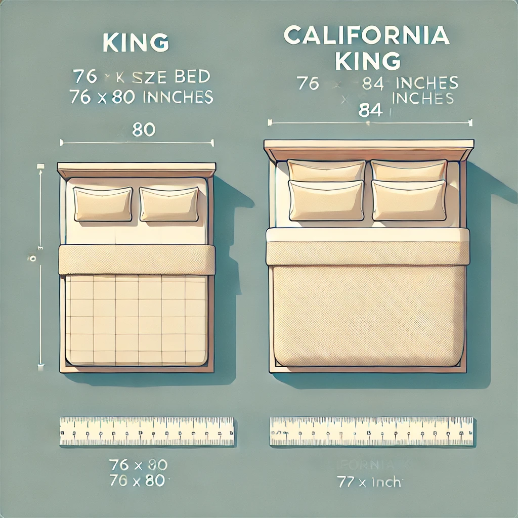 How big is a king size bed when planning room fit and layout