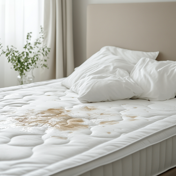 Mattress hygiene: spot cleaning stains to prevent bacteria buildup.