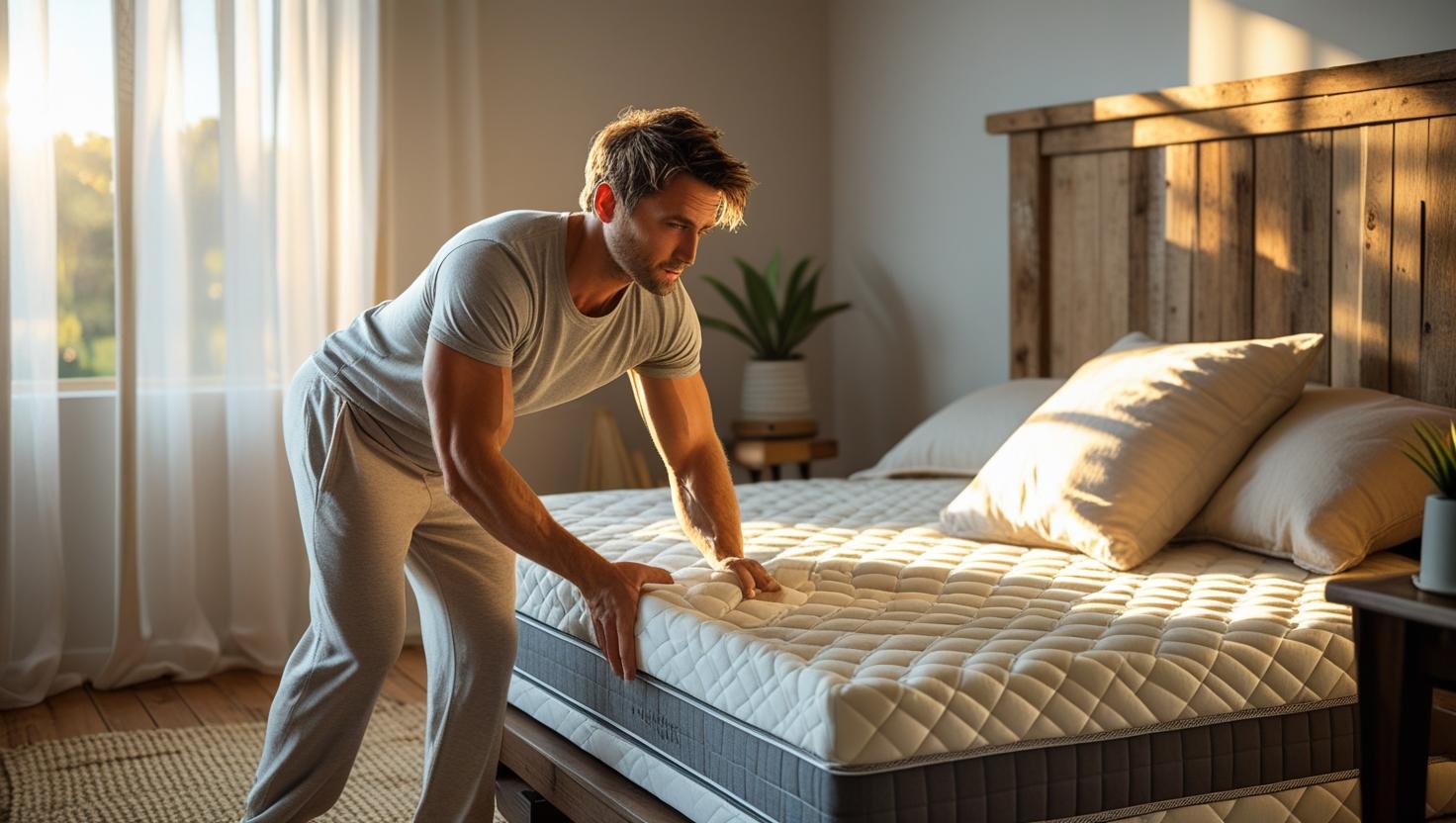 Rotating a budget memory foam mattress for longer comfort and durability
