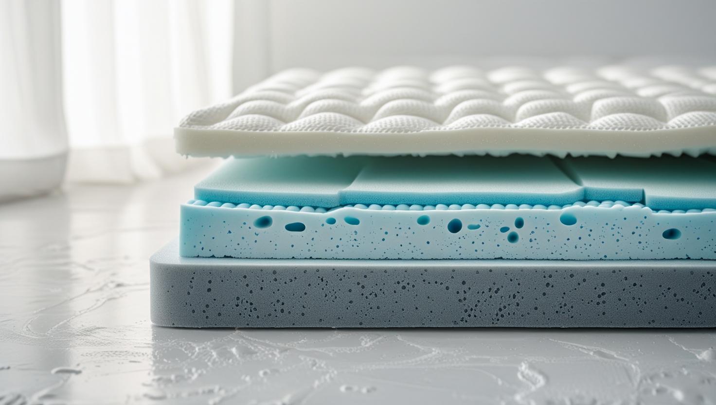 Unboxing a rolled budget memory foam mattress in a bright bedroom
