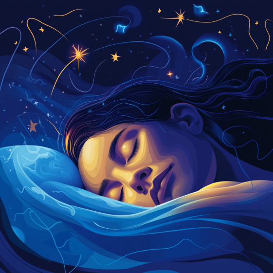 Diagram of how sleep affects your brain across sleep cycle stages