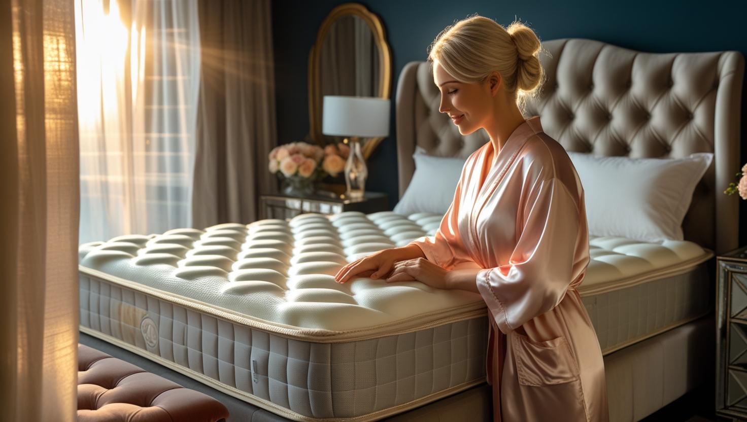 This image shows how top luxury mattresses combine zoned coils and plush comfort layers for a balanced, premium sleep experience.