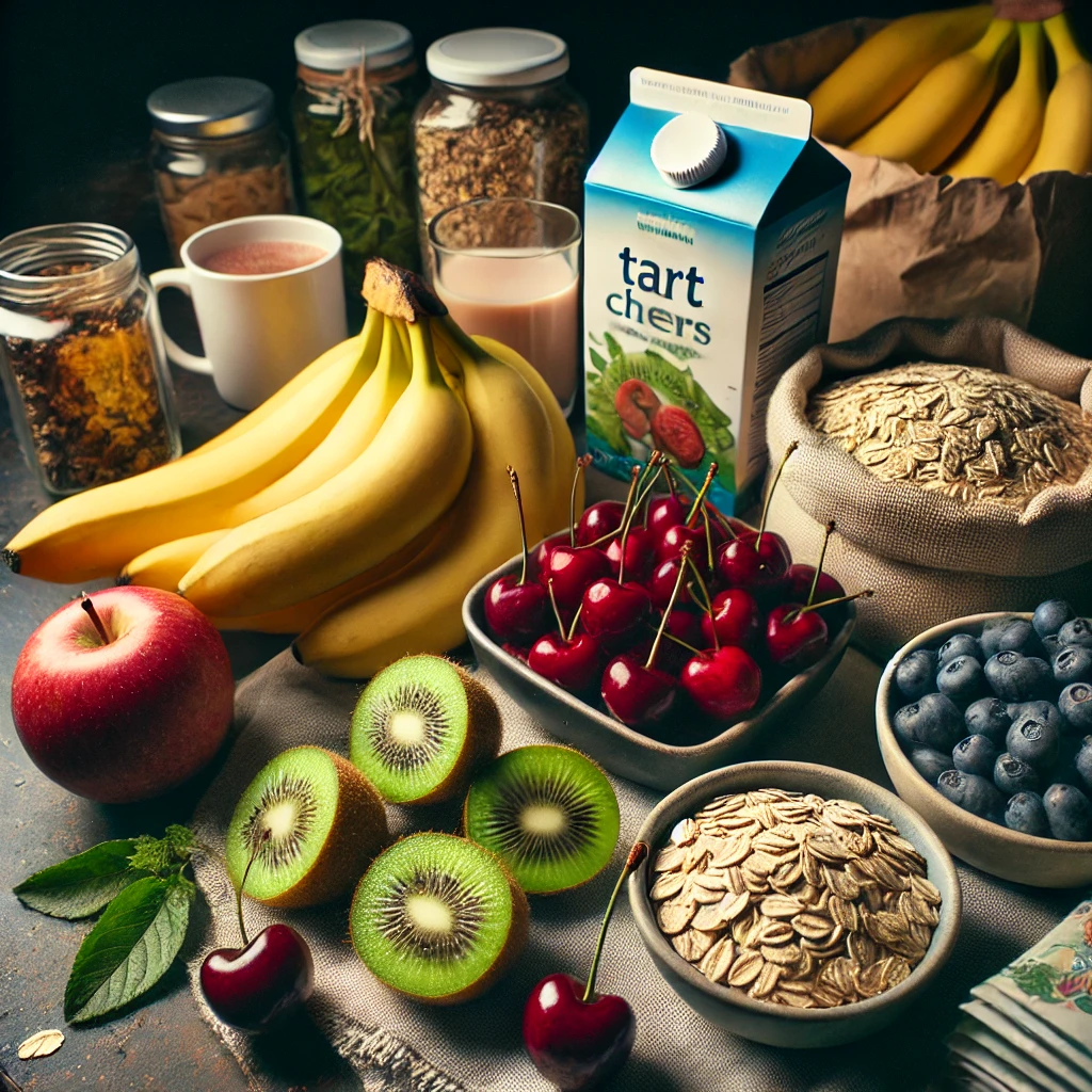 Best foods for deep sleep evening snack with banana and almond butter