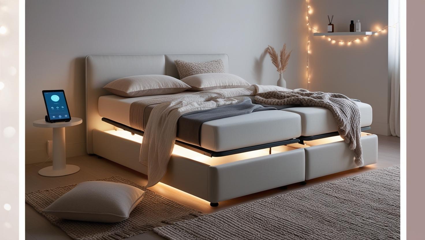 Smart pillow with built-in tech and soothing design