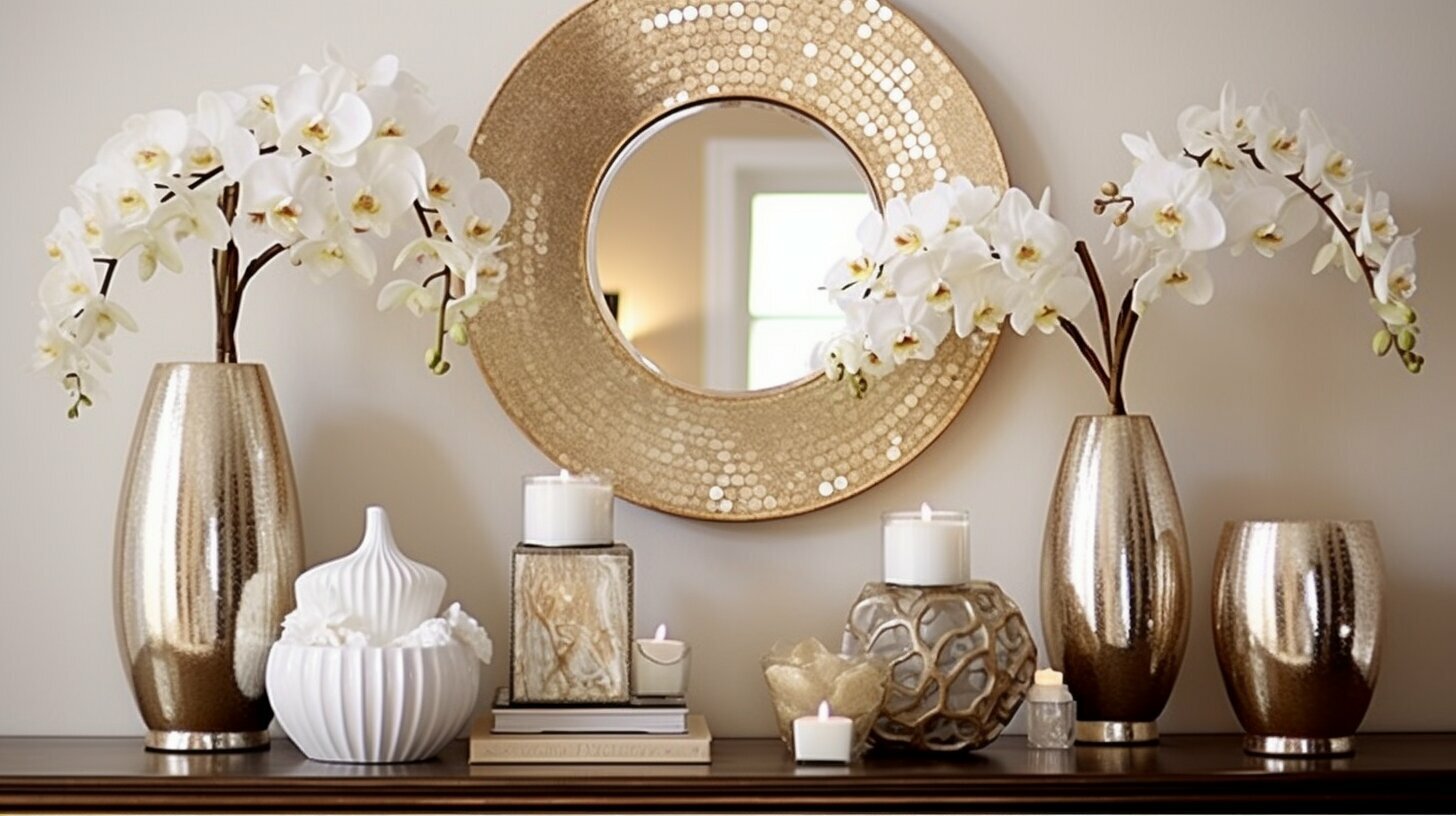 Oversized mirror wall decor living room