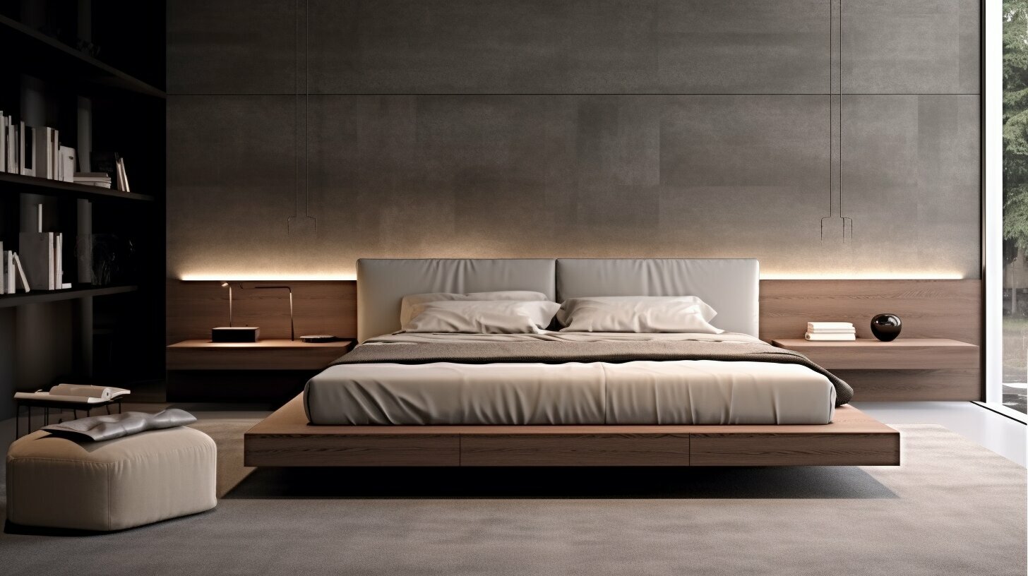 Modern bed designs with smart furniture layout