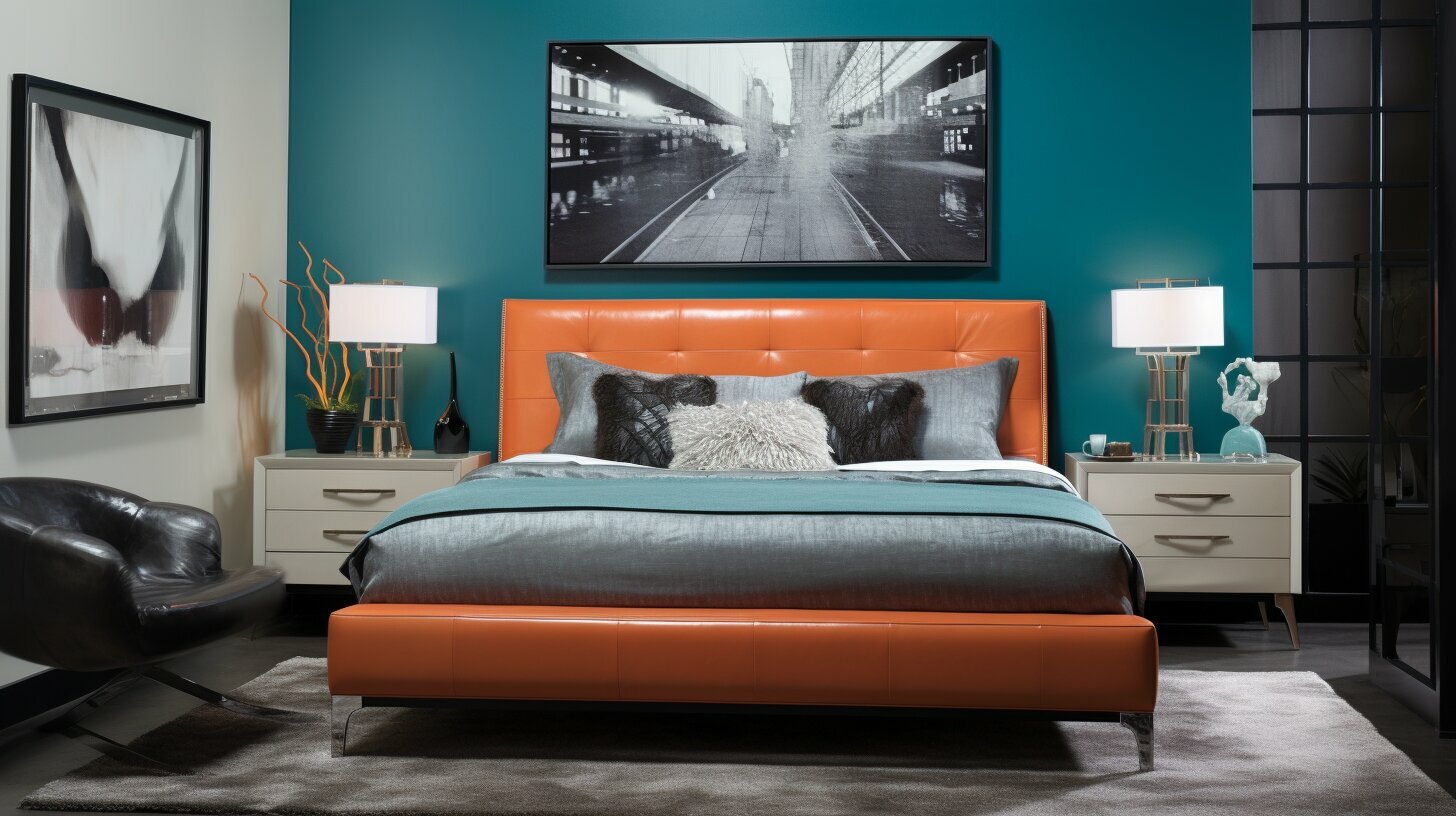 Bold accent features in modern bed designs