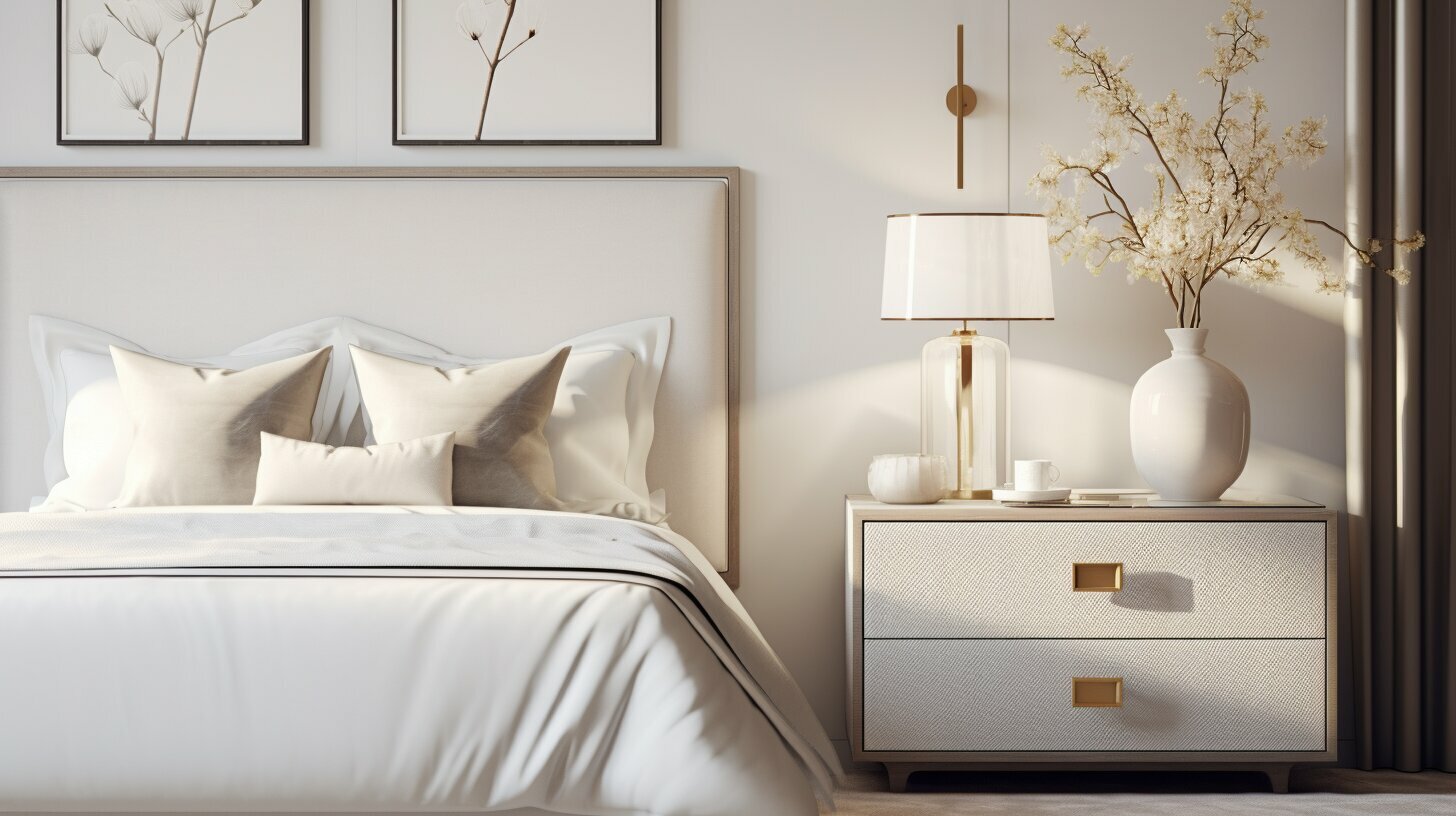 Individual and set nightstands and bedside tables