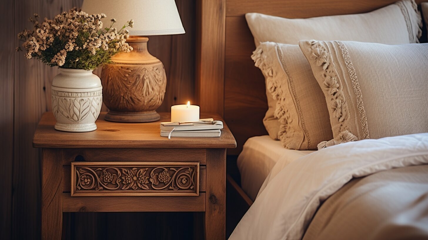 Rustic and elegant nightstand styles