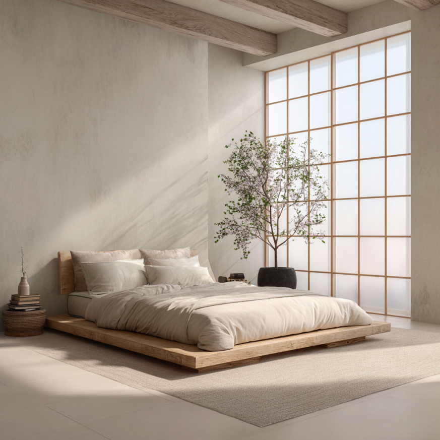 Japanese and Japandi Bed Design