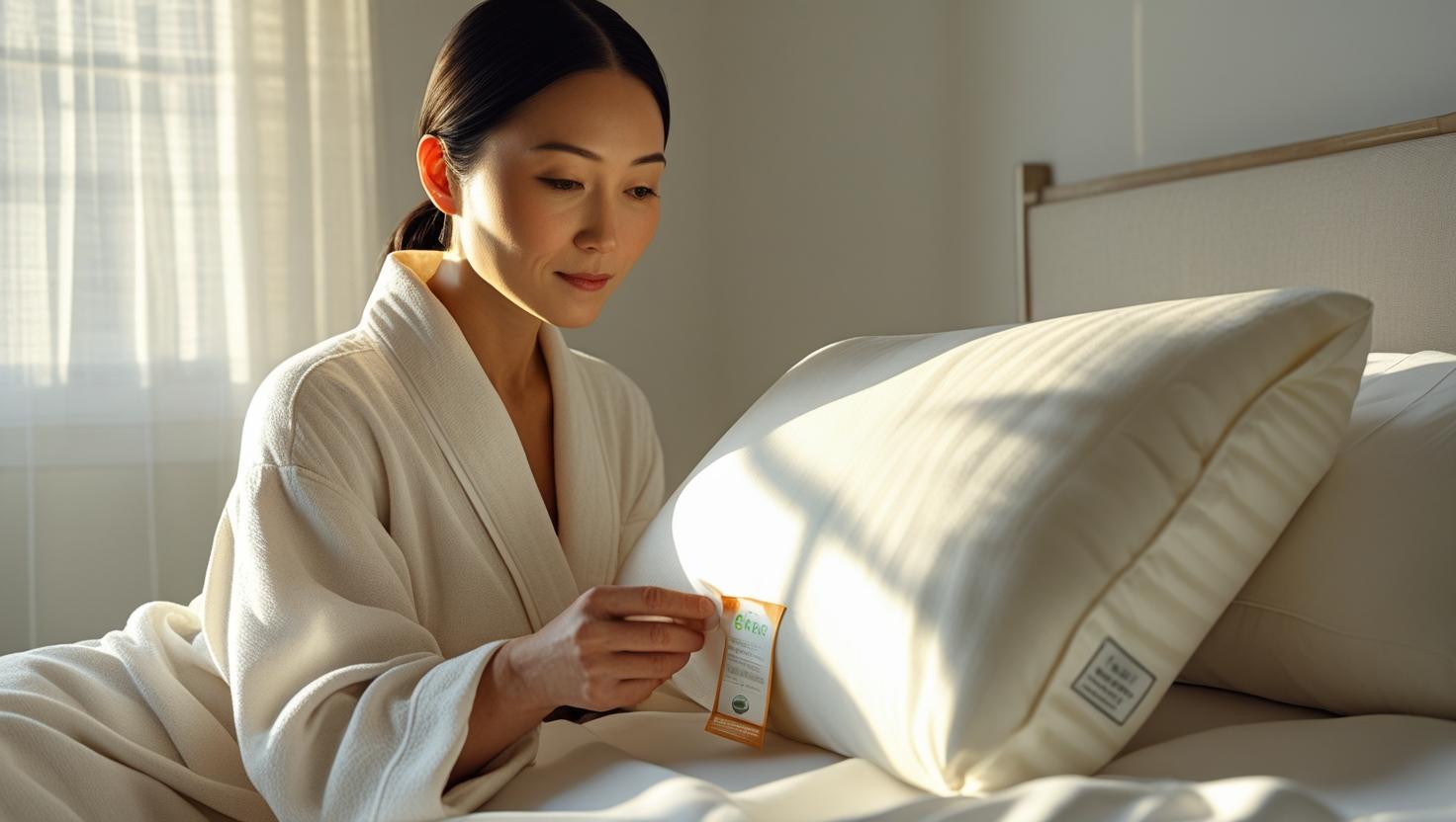 Non-toxic materials and natural textiles in a clean sleep sanctuary