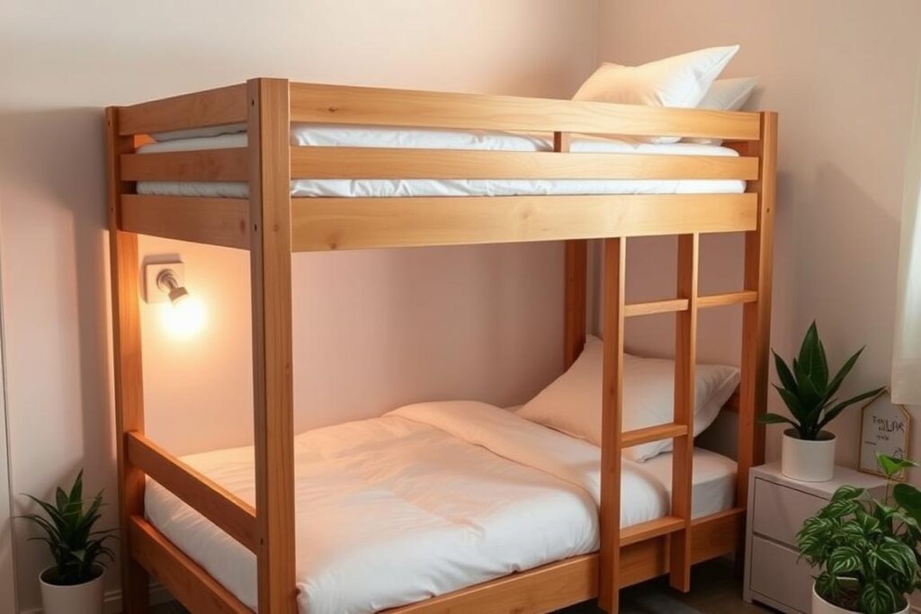 A bunk bed is often the best bed for small room shared spaces