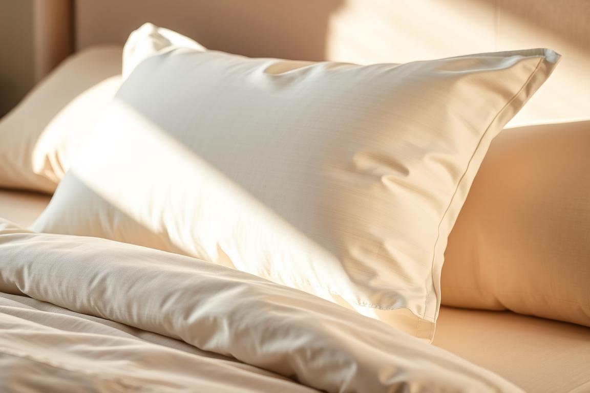 euro shams hotel-style stack with lumbar pillow