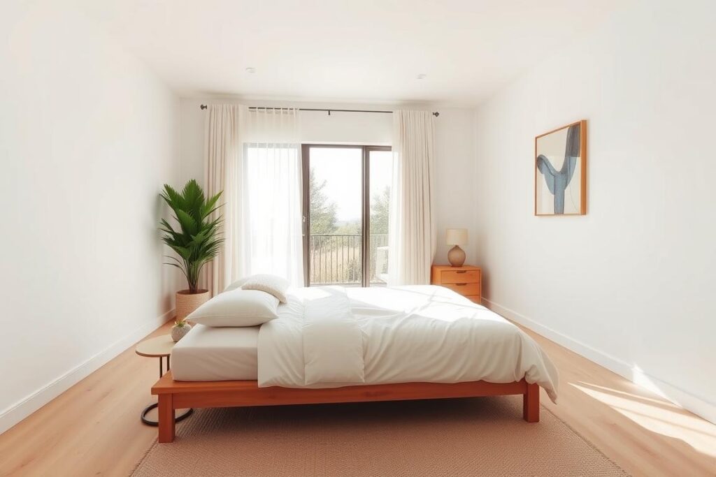 Smart storage and layout choices help make a small room look bigger