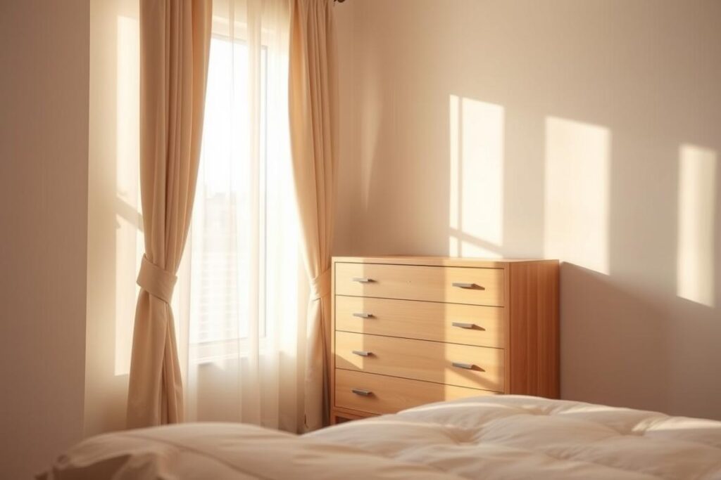 Slim dresser for small bedrooms as part of small bedroom storage ideas