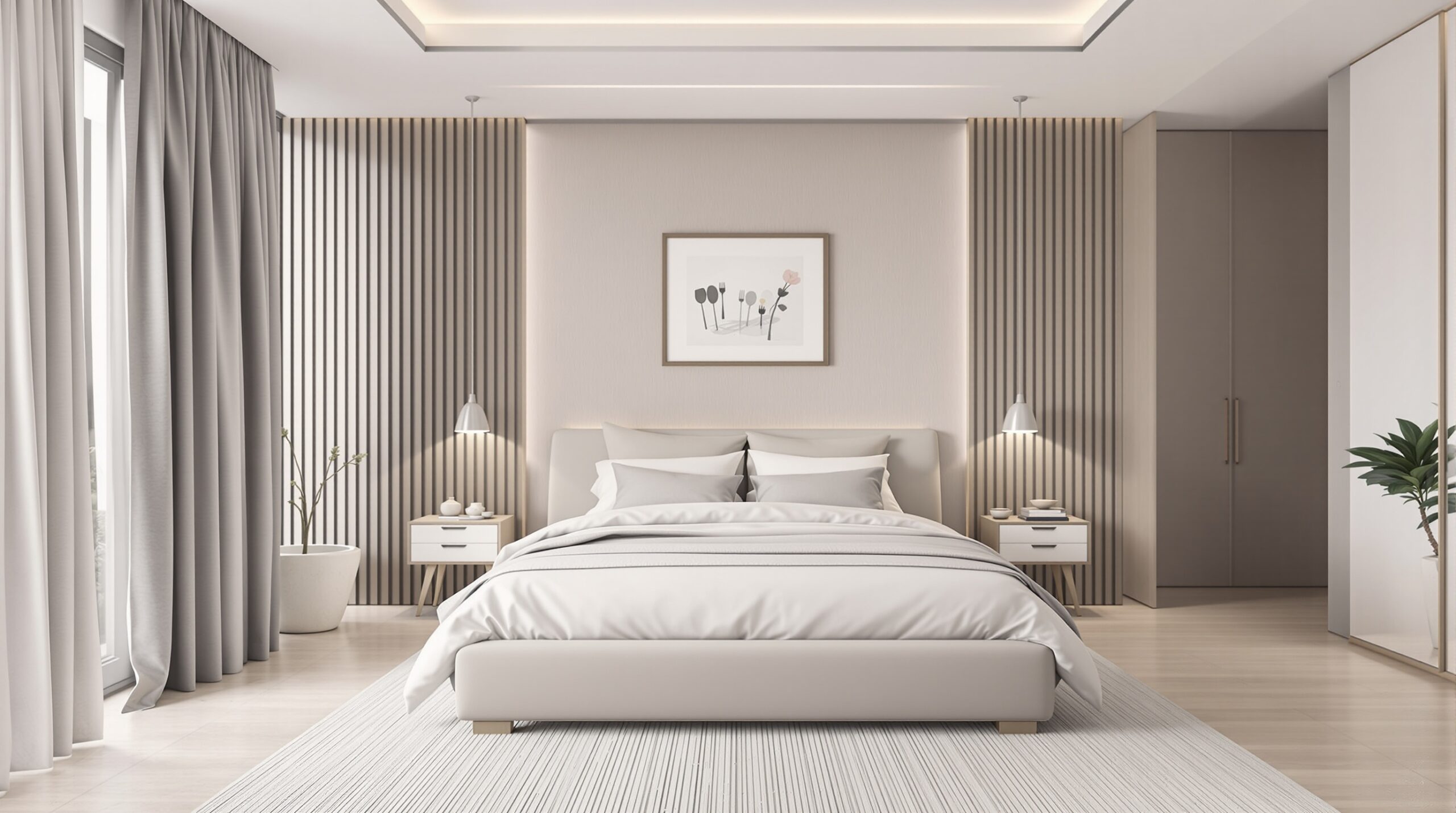 modern minimalist bedroom decor ideas with clean lines