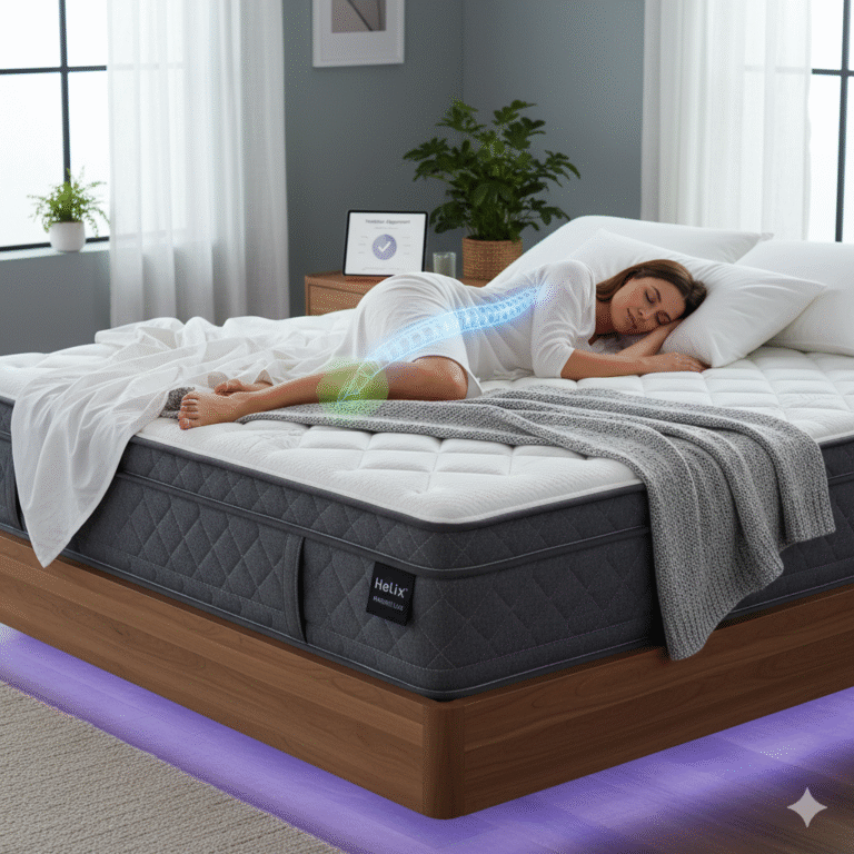 The best mattress for side sleepers with shoulder and hip pressure relief for healthier alignment.