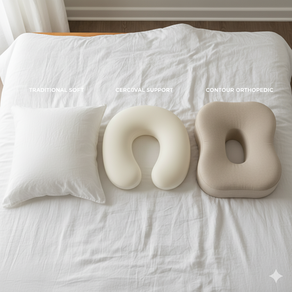 Cervical pillow types for the best pillow for neck pain and posture support