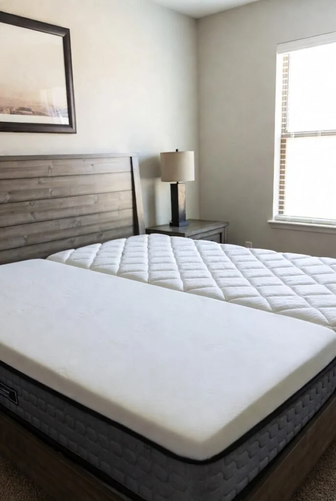 January New Year mattress clearance sale signs showing big discounts o featuring mattress sales