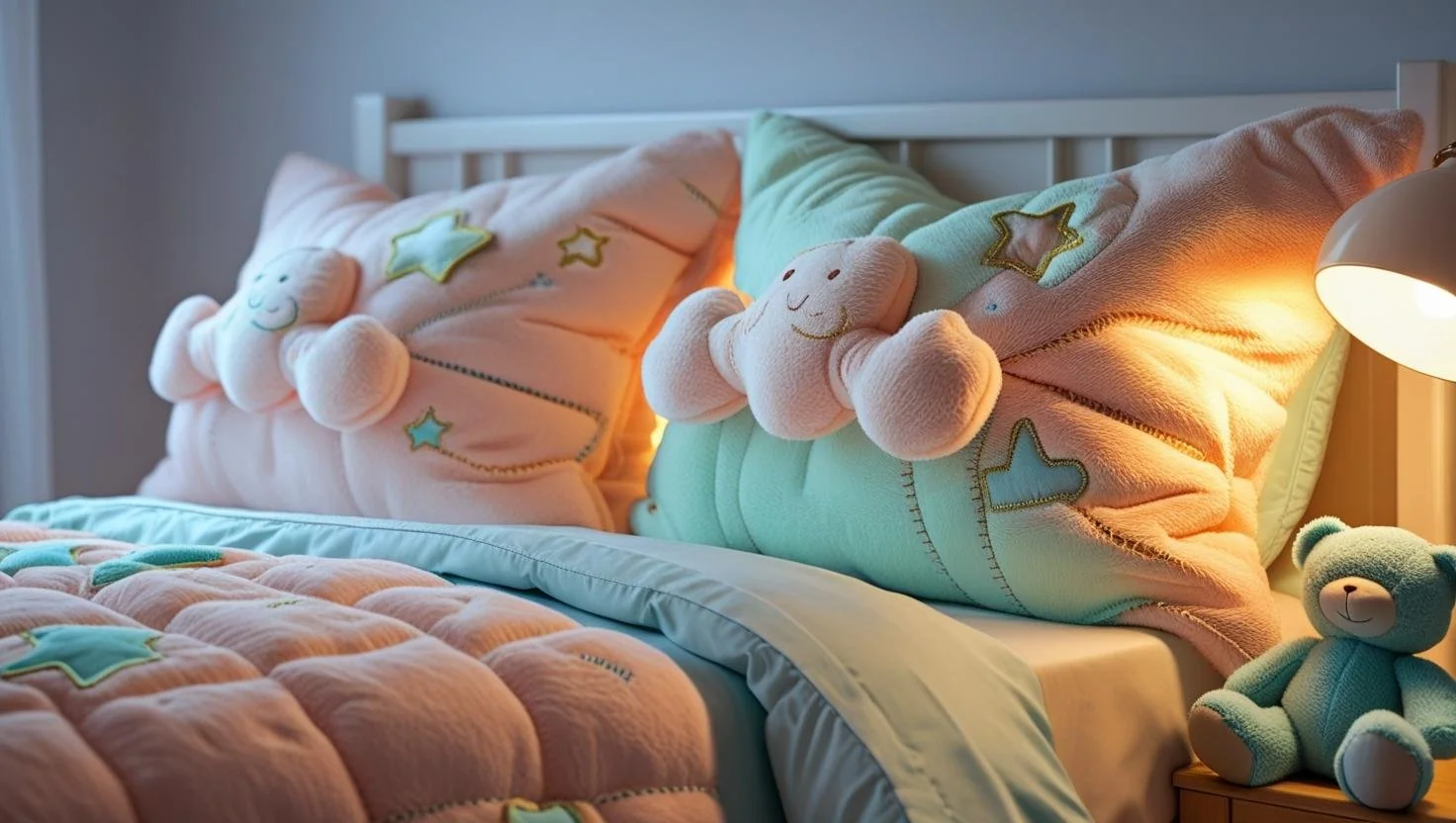 Beautiful bed sham comfort setup with layered pillows