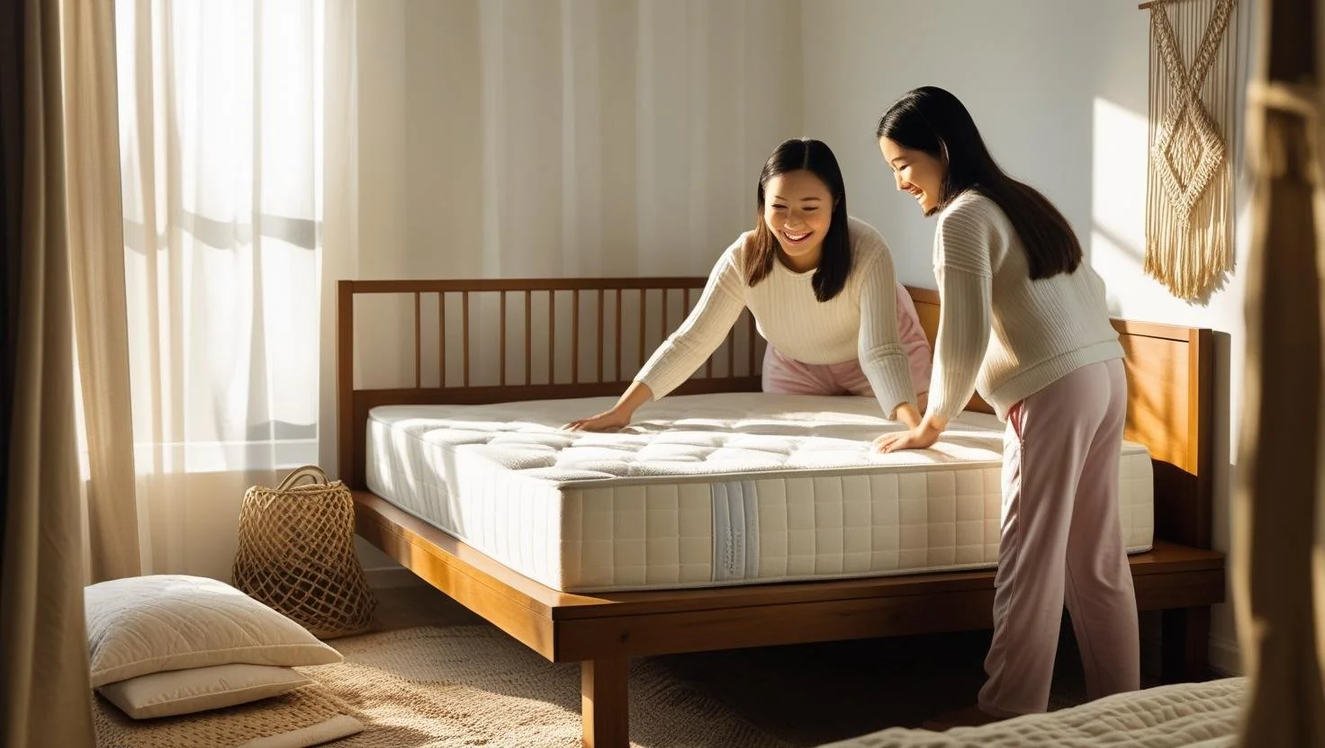 Room size comparison for bed width mattress fit
