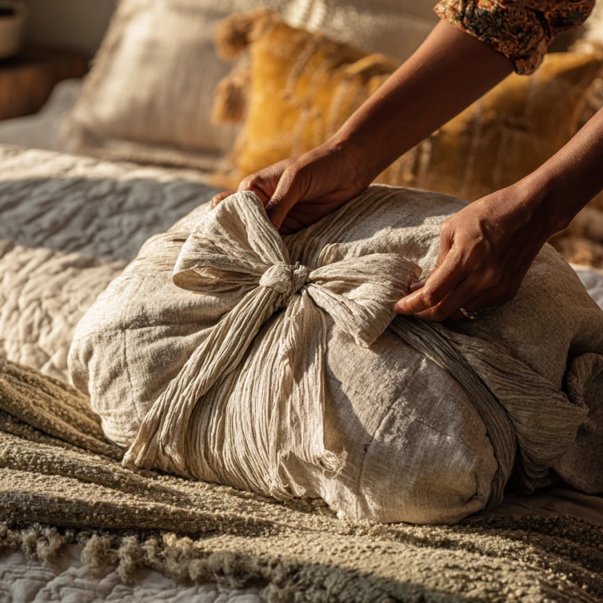 Clergy blessing a marriage bed during Bedding Ceremonies A Timeless Tradition