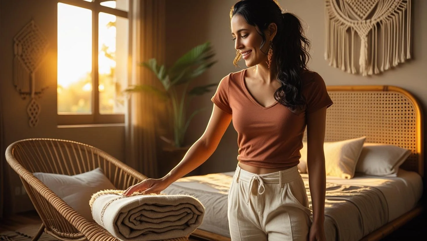 functional bedroom with lounge chairs