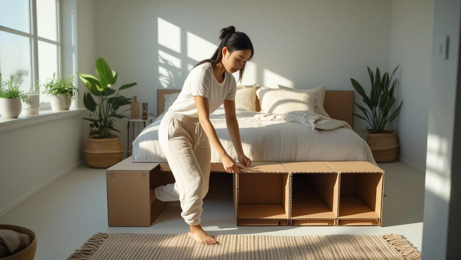 Customizable design for cardboard bed frames
