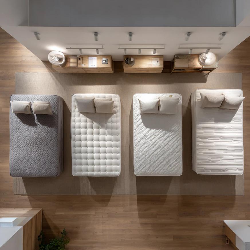 A couple shares a spacious bed with a pet to demonstrate Choosing the Right Mattress Size for families and pets.