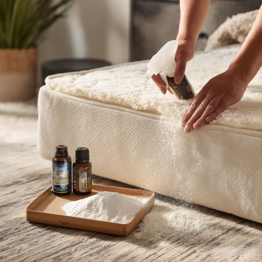 Letting sunlight and airflow complement the clean mattress baking soda method by helping moisture evaporate safely.