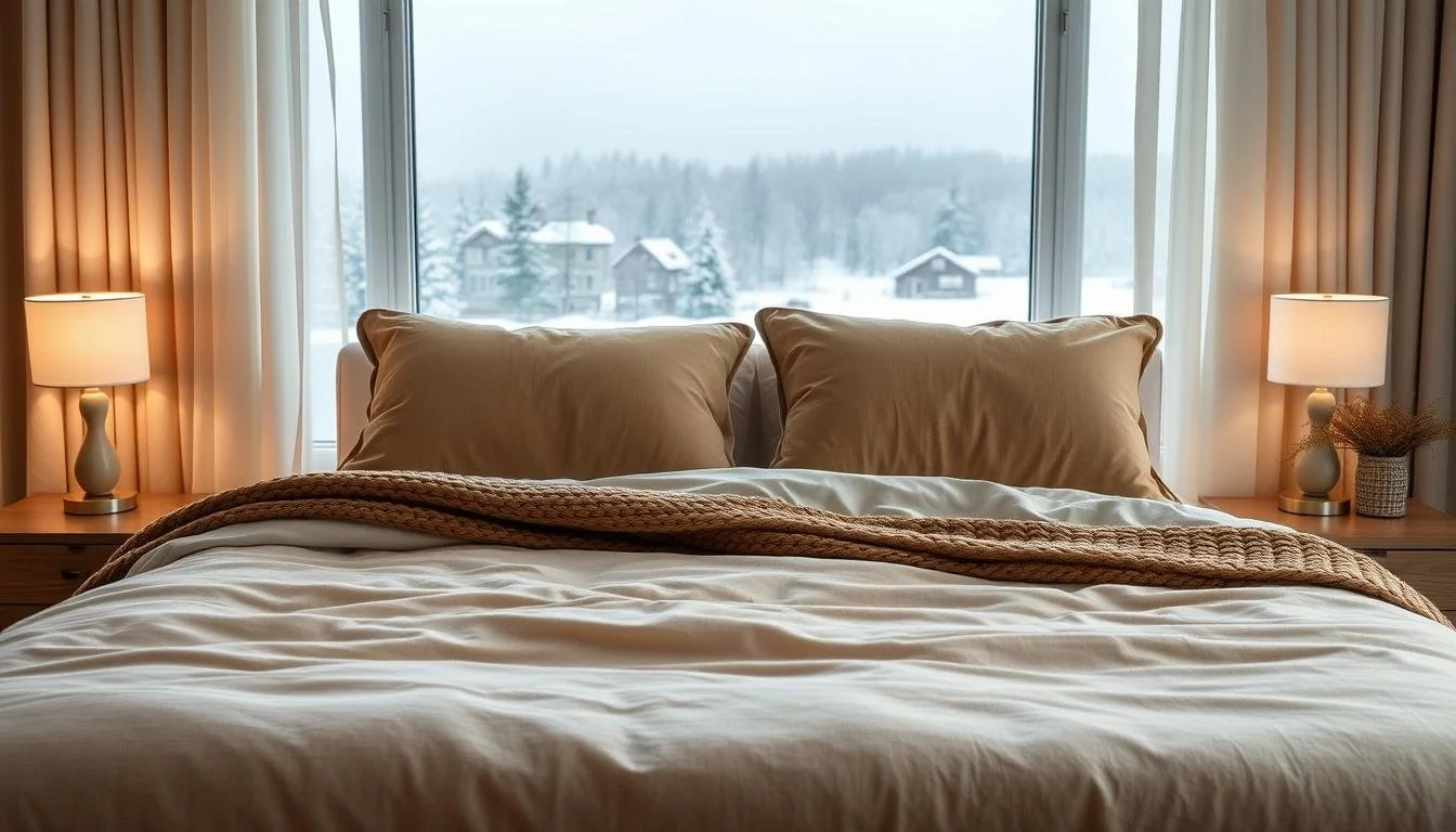 Stylish twin bed with storage in small bedroom