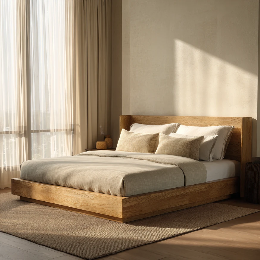 A split king adjustable bed with dual-firmness mattresses, ideal for couples exploring custom bed sizes.