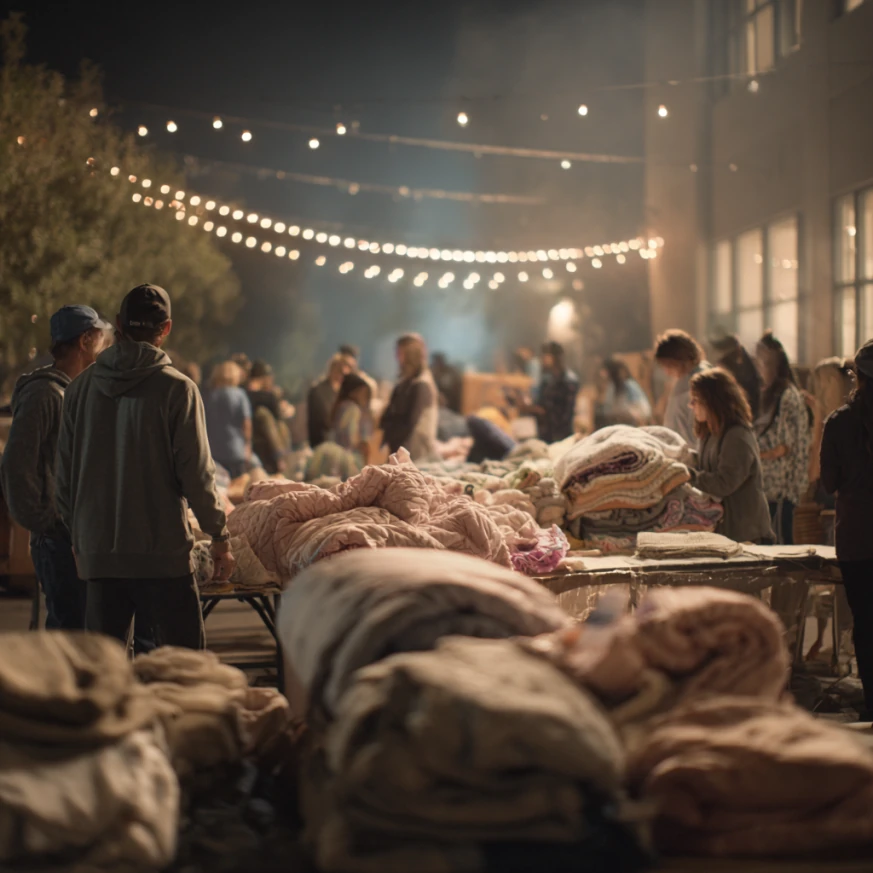 Community bedding donation drive
