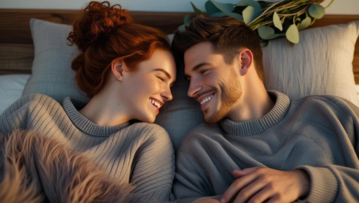 Dreamy bedroom layout with open space and minimalism