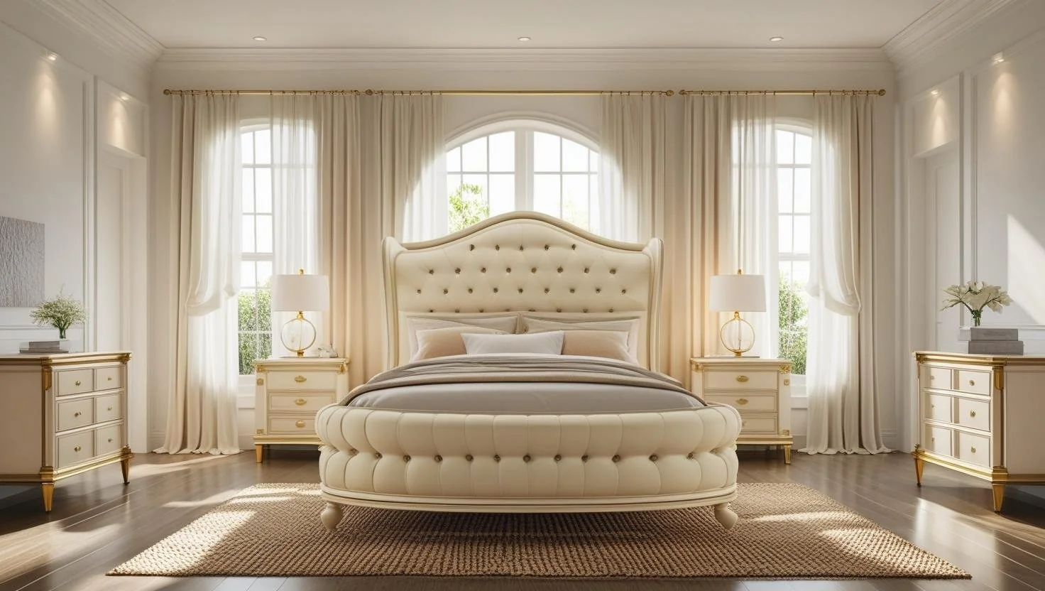 Why the Dulane Upholstered Sleigh Bed pairs well with sustainable bedding and natural textures