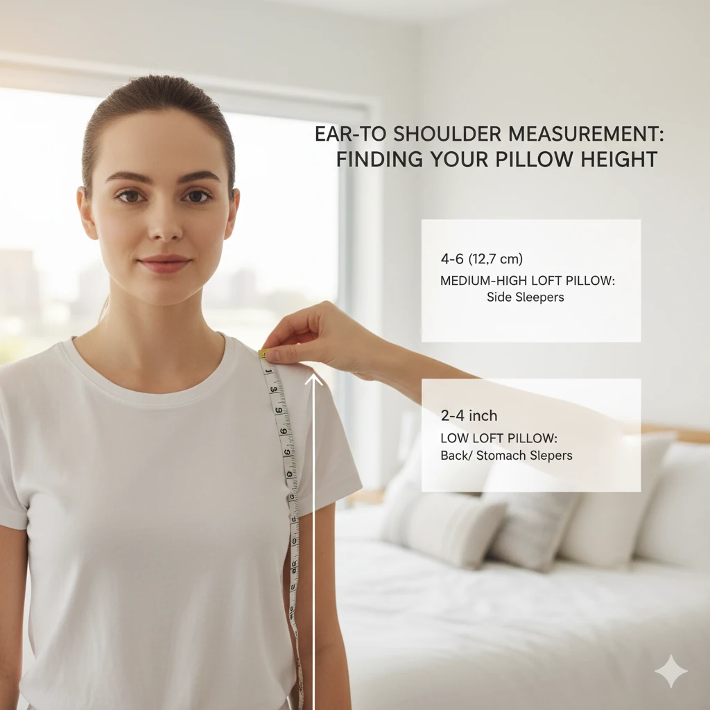 what is pillow loft — neutral spine alignment with correct pillow height - featuring pillow loft choose