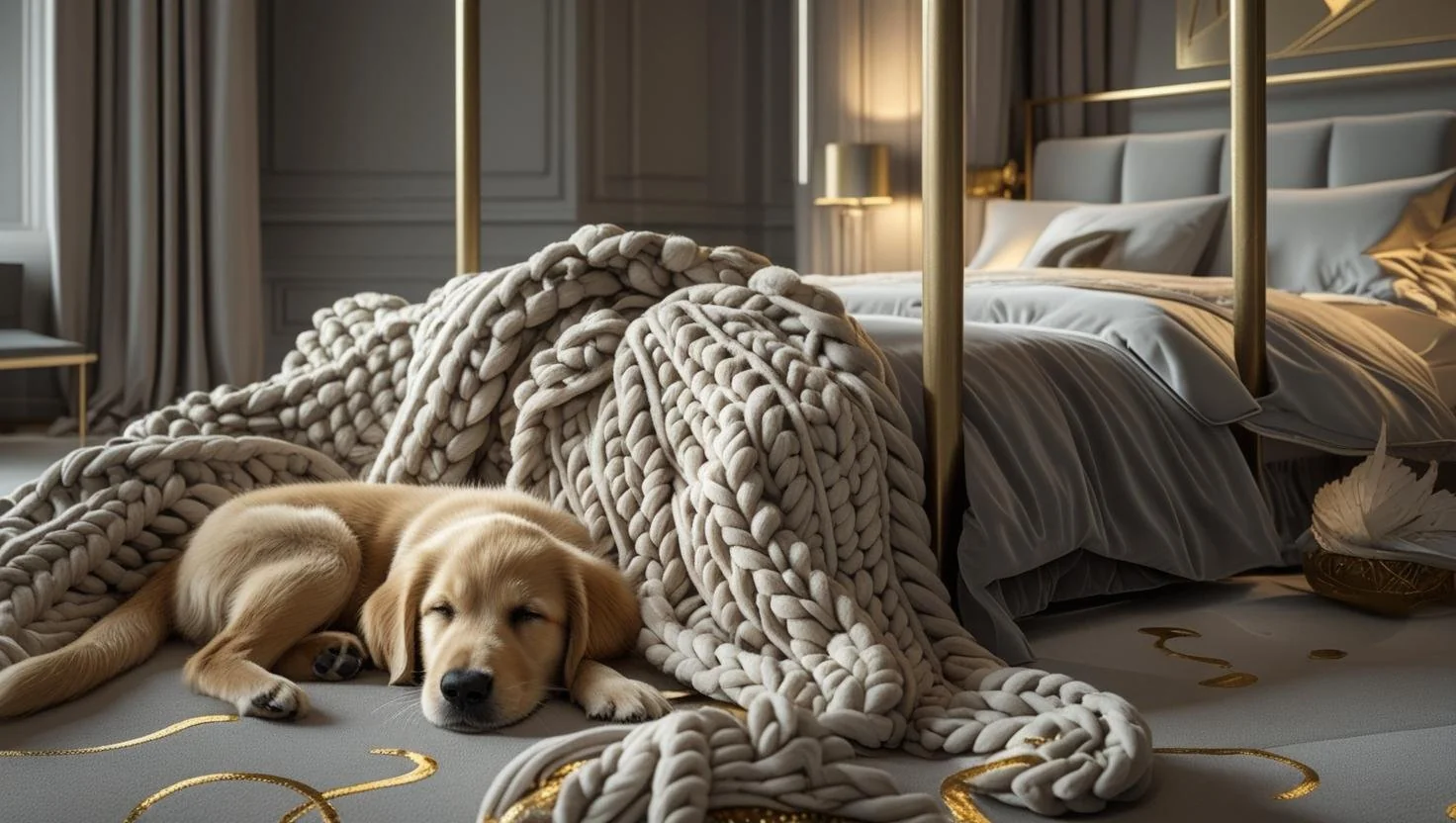 Minimalist gold canopy beds glamour and style with modern design