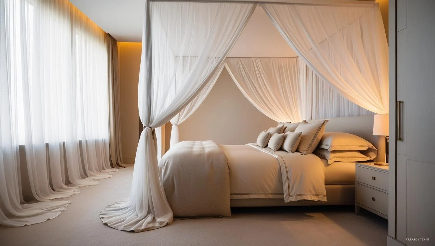 luxurious king canopy bed style