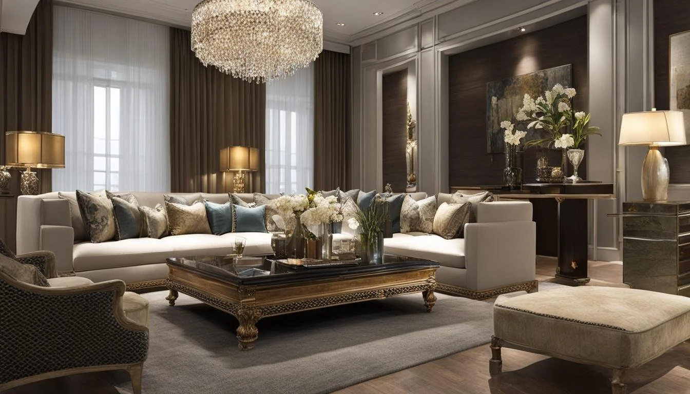 Elegant bedroom mirror over dresser for functional design